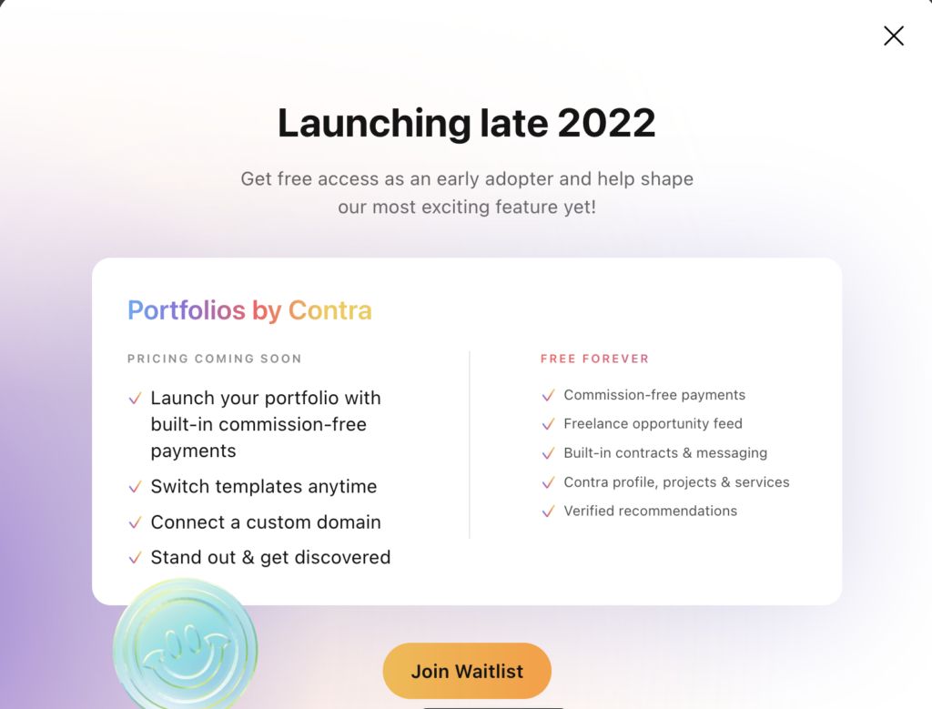 Contra Features for Freelancers
