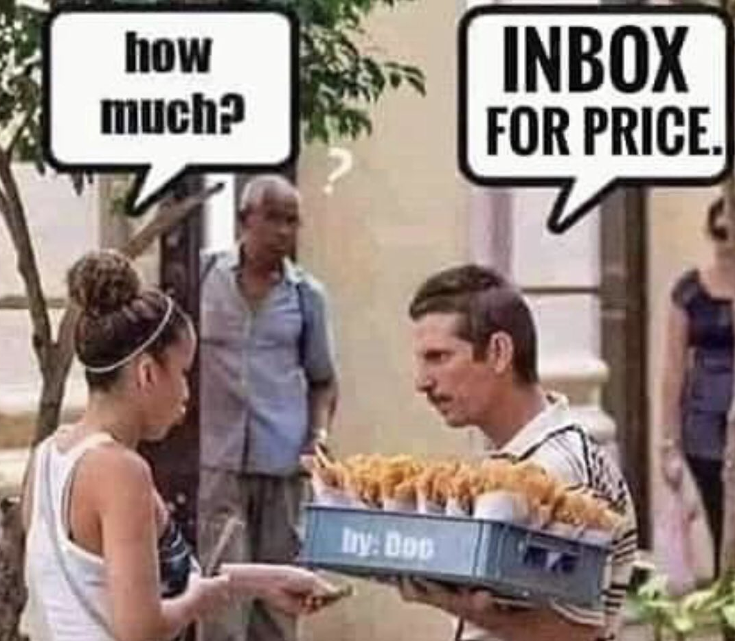 Inbox for price meme